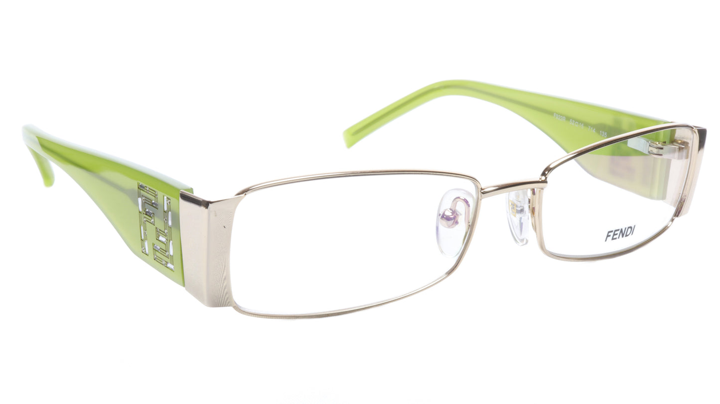 FENDI Eyeglasses Frame F923R (714) Metal Gold Light Green Italy 52-16-135, 28 - Frame Bay