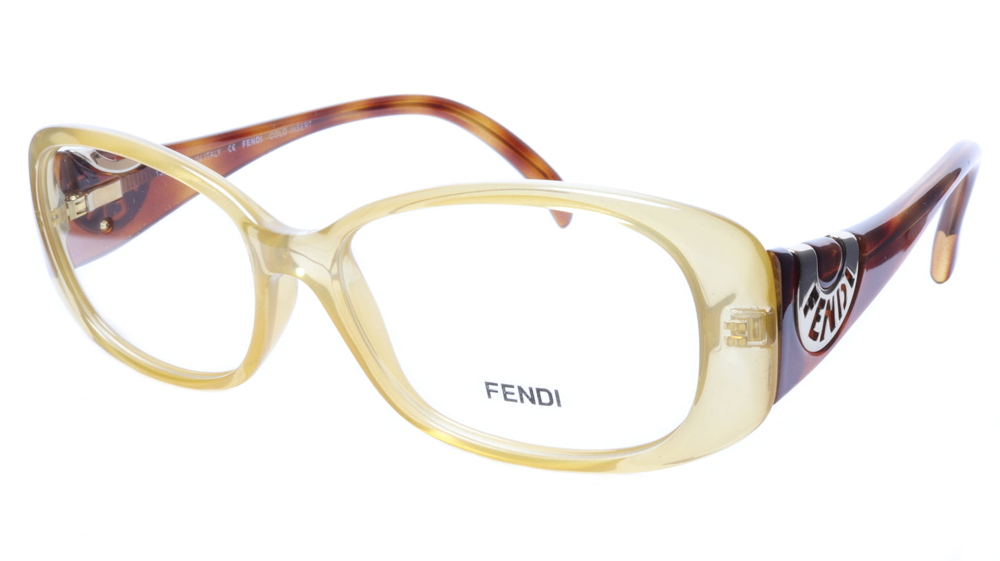 FENDI Eyeglasses Frame F846 (832) Acetate Tangerine Italy Made 53-14-135, 36 - Frame Bay