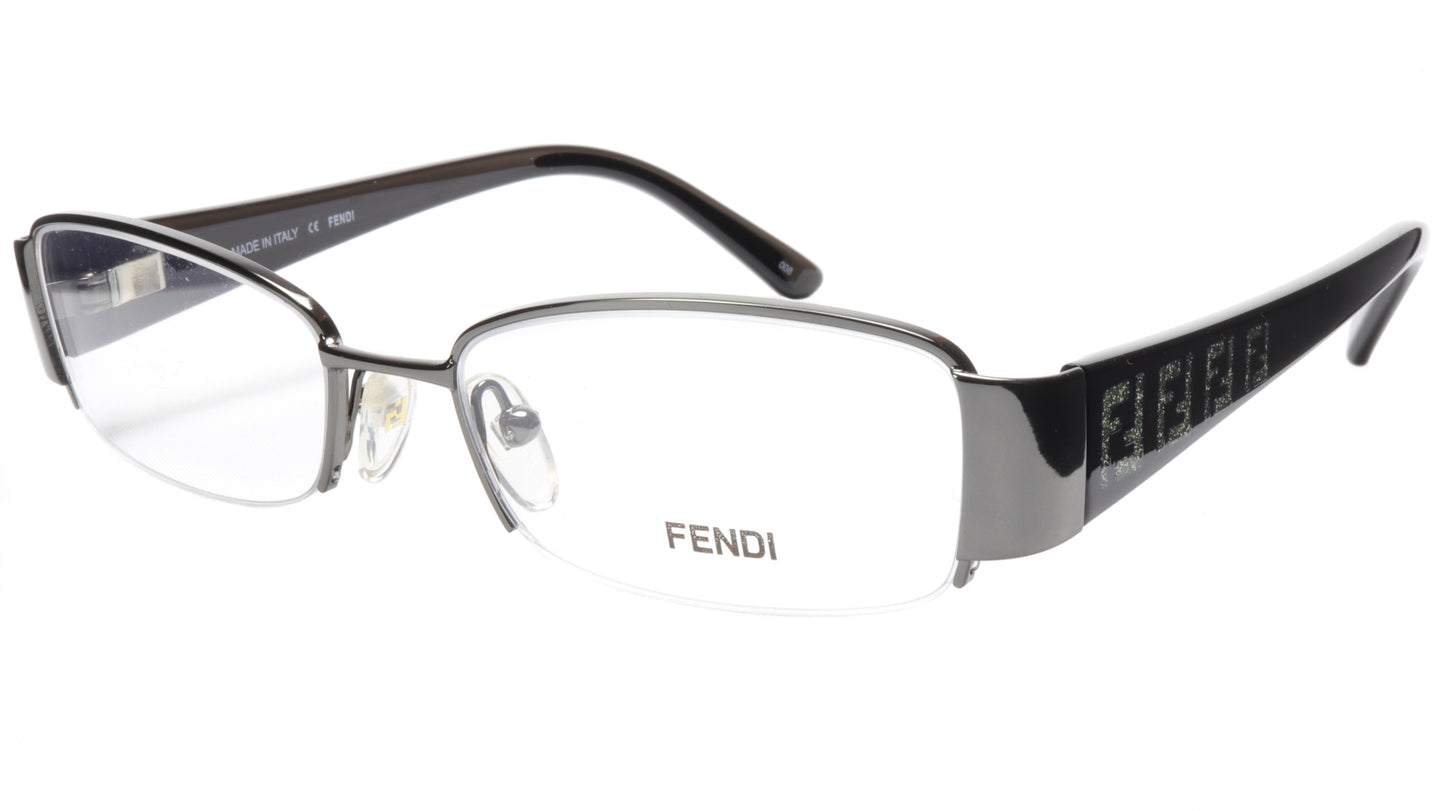 FENDI Eyeglasses Frame F894 (035) Metal Dark Gunmetal Italy Made 51-17-130, 28 - Frame Bay