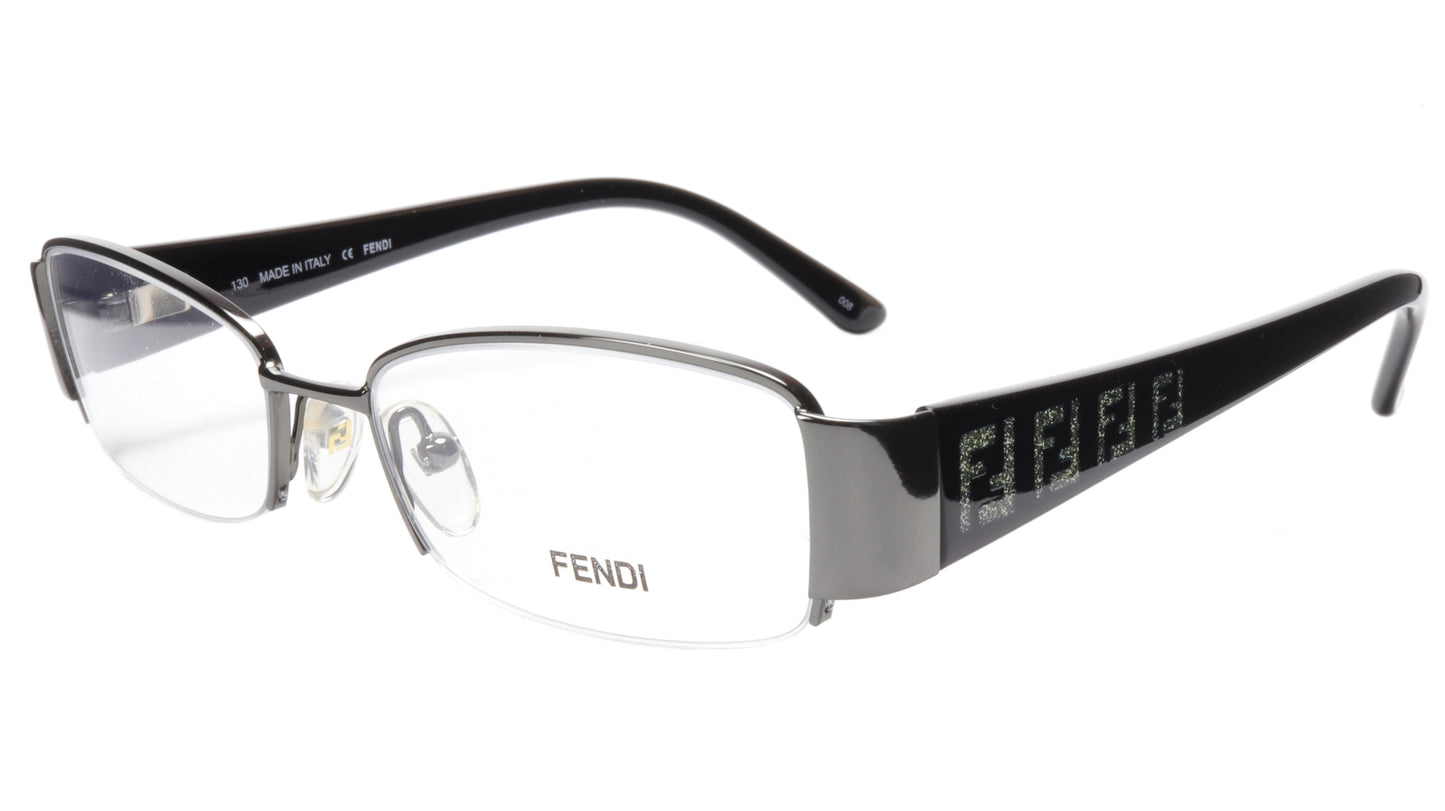 FENDI Eyeglasses Frame F894 (035) Metal Dark Gunmetal Italy Made 51-17-130, 28 - Frame Bay