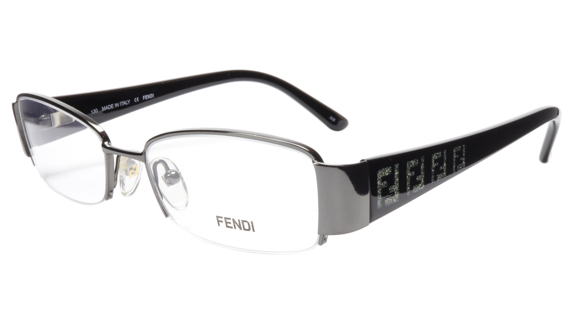 FENDI Eyeglasses Frame F894 (035) Metal Dark Gunmetal Italy Made 51-17-130, 28 - Frame Bay