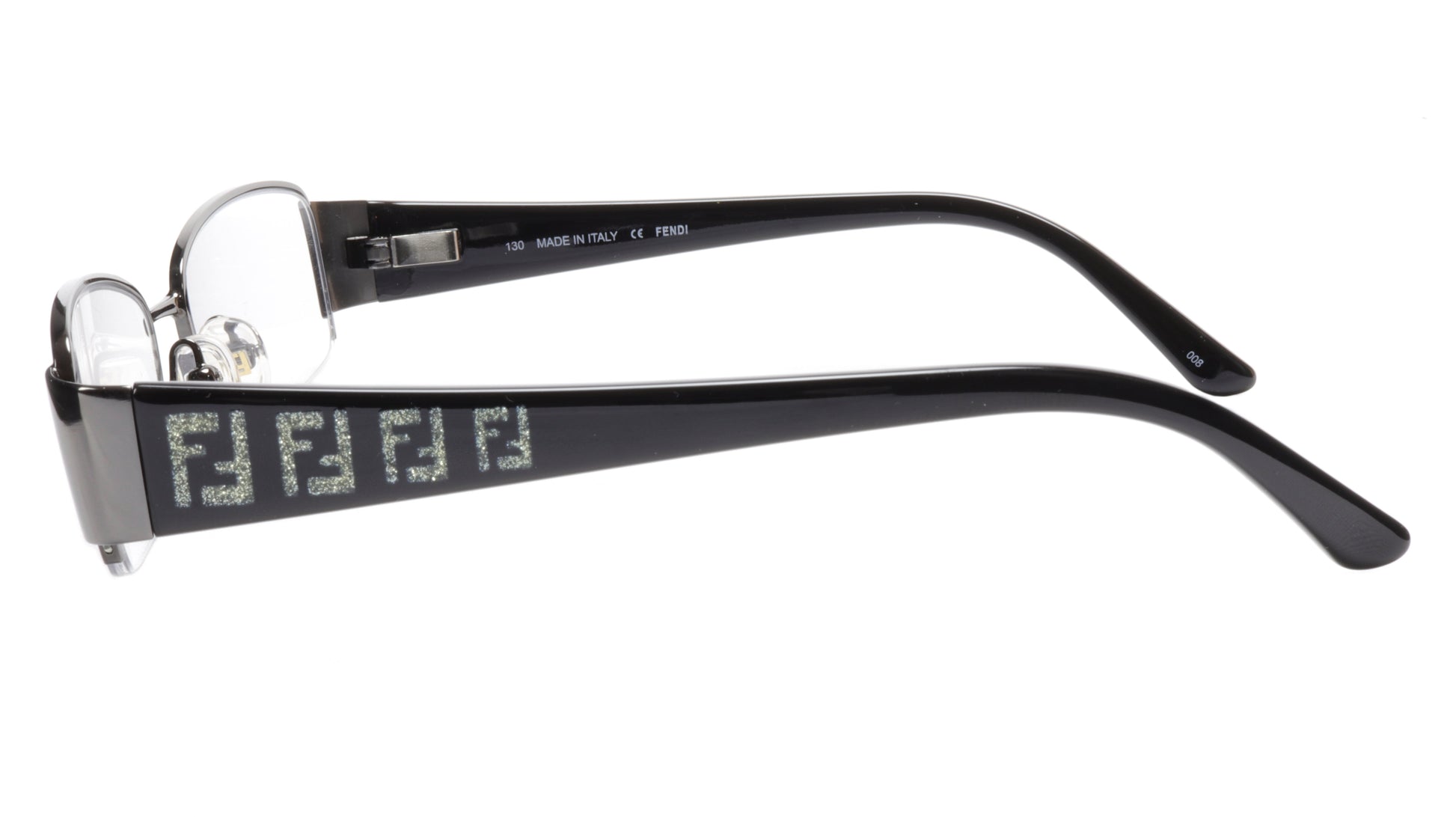 FENDI Eyeglasses Frame F894 (035) Metal Dark Gunmetal Italy Made 51-17-130, 28 - Frame Bay