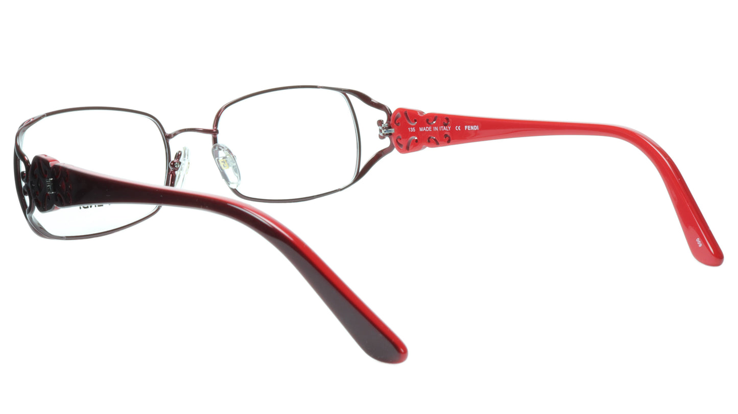 FENDI Eyeglasses Frame F872 (615) Metal Acetate Bordeaux Italy Made 52-17-135 34 - Frame Bay