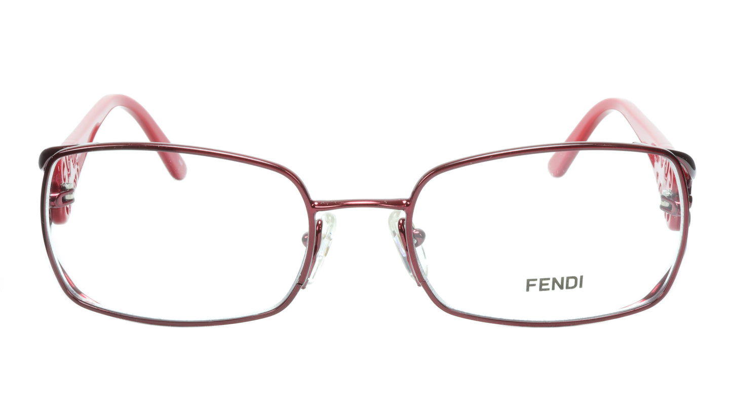FENDI Eyeglasses Frame F872 (615) Metal Acetate Bordeaux Italy Made 52-17-135 34 - Frame Bay