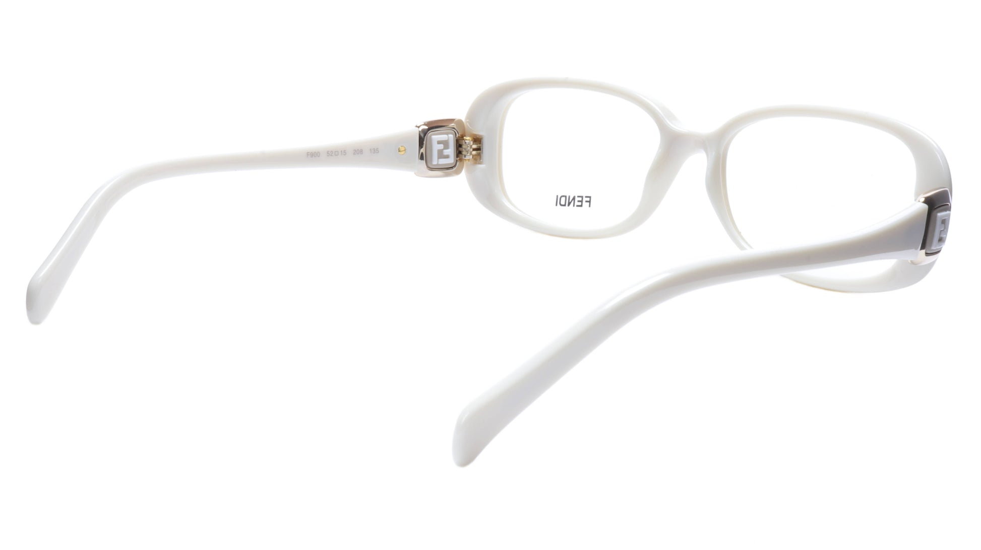 FENDI Eyeglasses Frame F900 (208) Women Acetate Cream Italy Made 52-15-135, 33 - Frame Bay