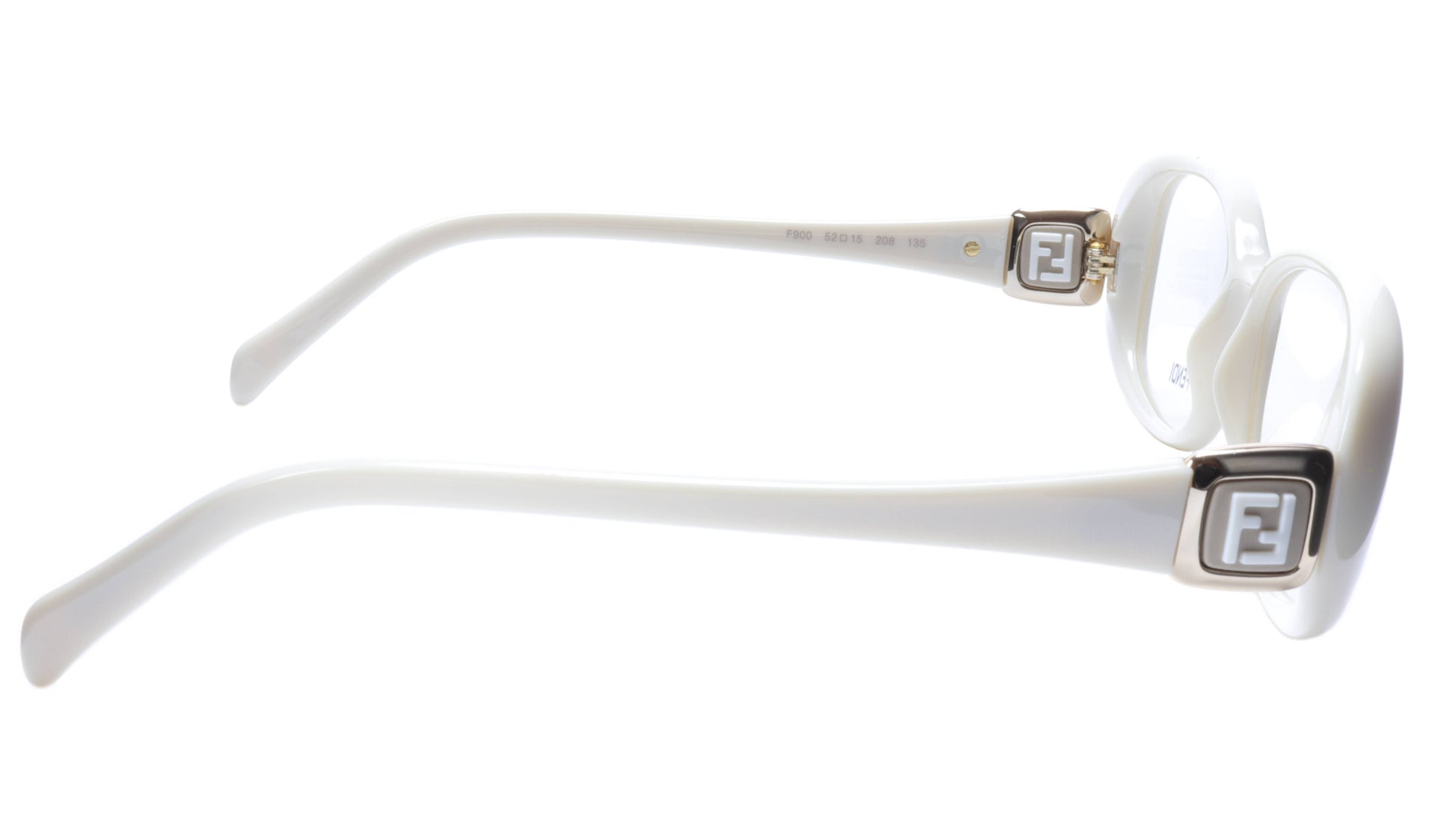 FENDI Eyeglasses Frame F900 (208) Women Acetate Cream Italy Made 52-15-135, 33 - Frame Bay