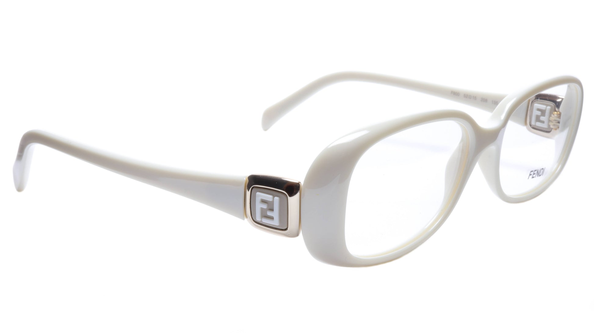 FENDI Eyeglasses Frame F900 (208) Women Acetate Cream Italy Made 52-15-135, 33 - Frame Bay