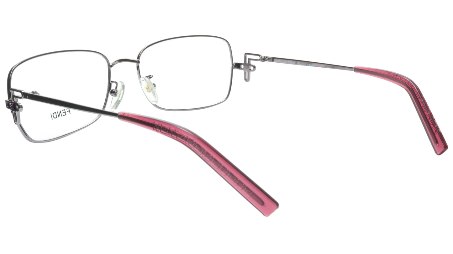 FENDI Eyeglasses Frame F682R (660) Women Metal Purple Italy Made 55-16-120, 35 - Frame Bay