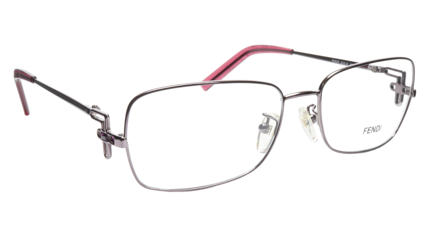 FENDI Eyeglasses Frame F682R (660) Women Metal Purple Italy Made 55-16-120, 35 - Frame Bay