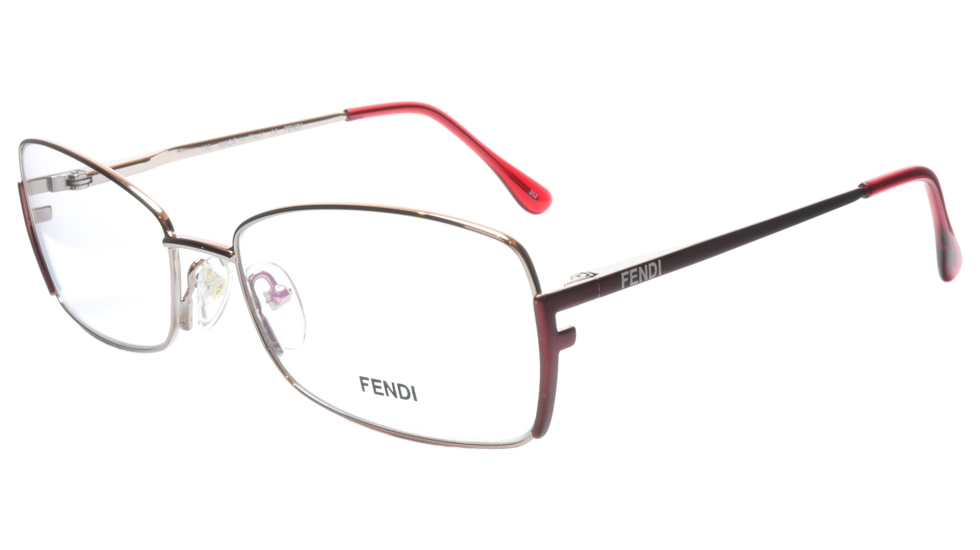 FENDI Eyeglasses Frame F959 (688) Metal Shiny Rose Italy Made 54-16-135, 33 - Frame Bay