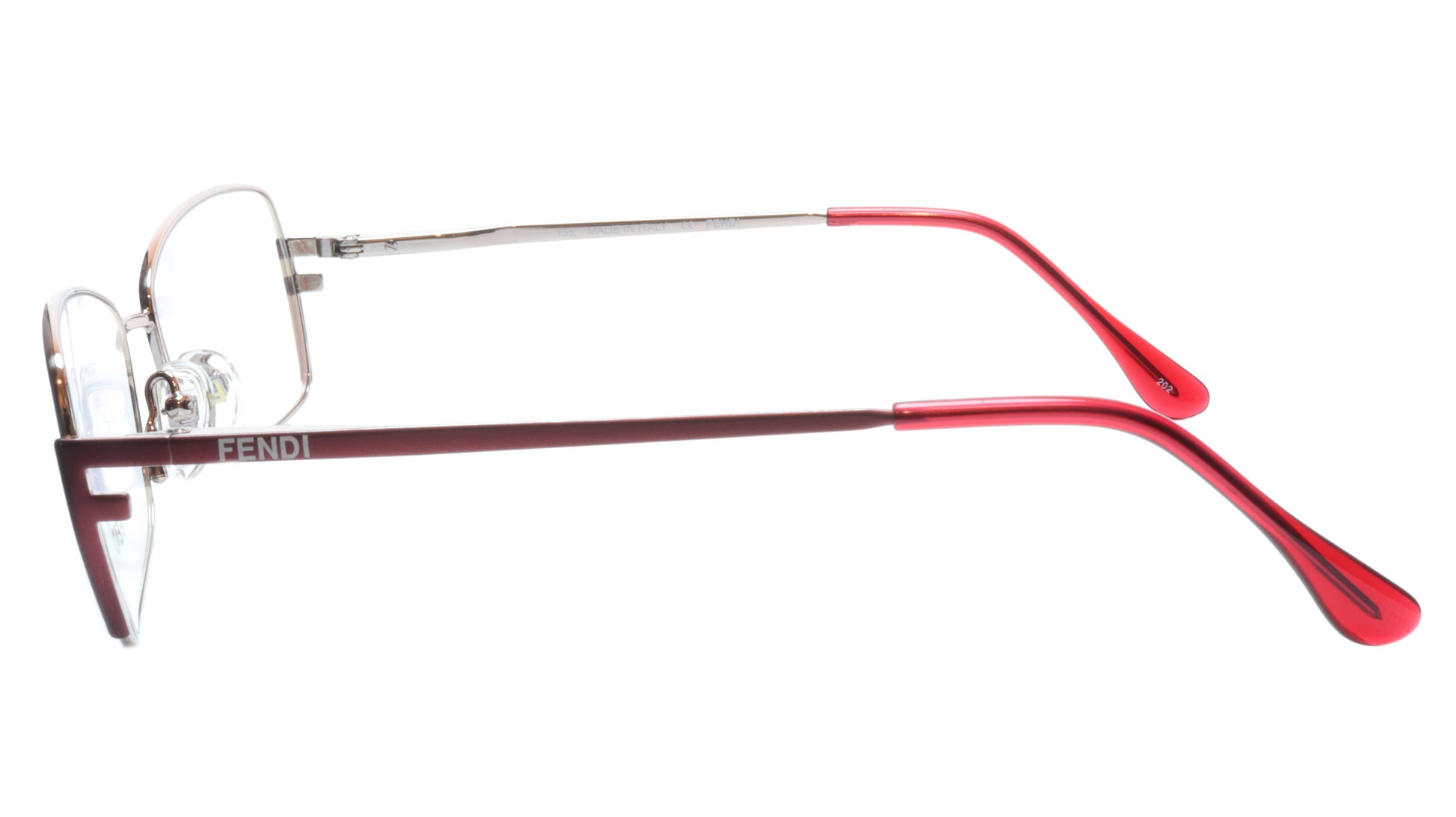 FENDI Eyeglasses Frame F959 (688) Metal Shiny Rose Italy Made 54-16-135, 33 - Frame Bay