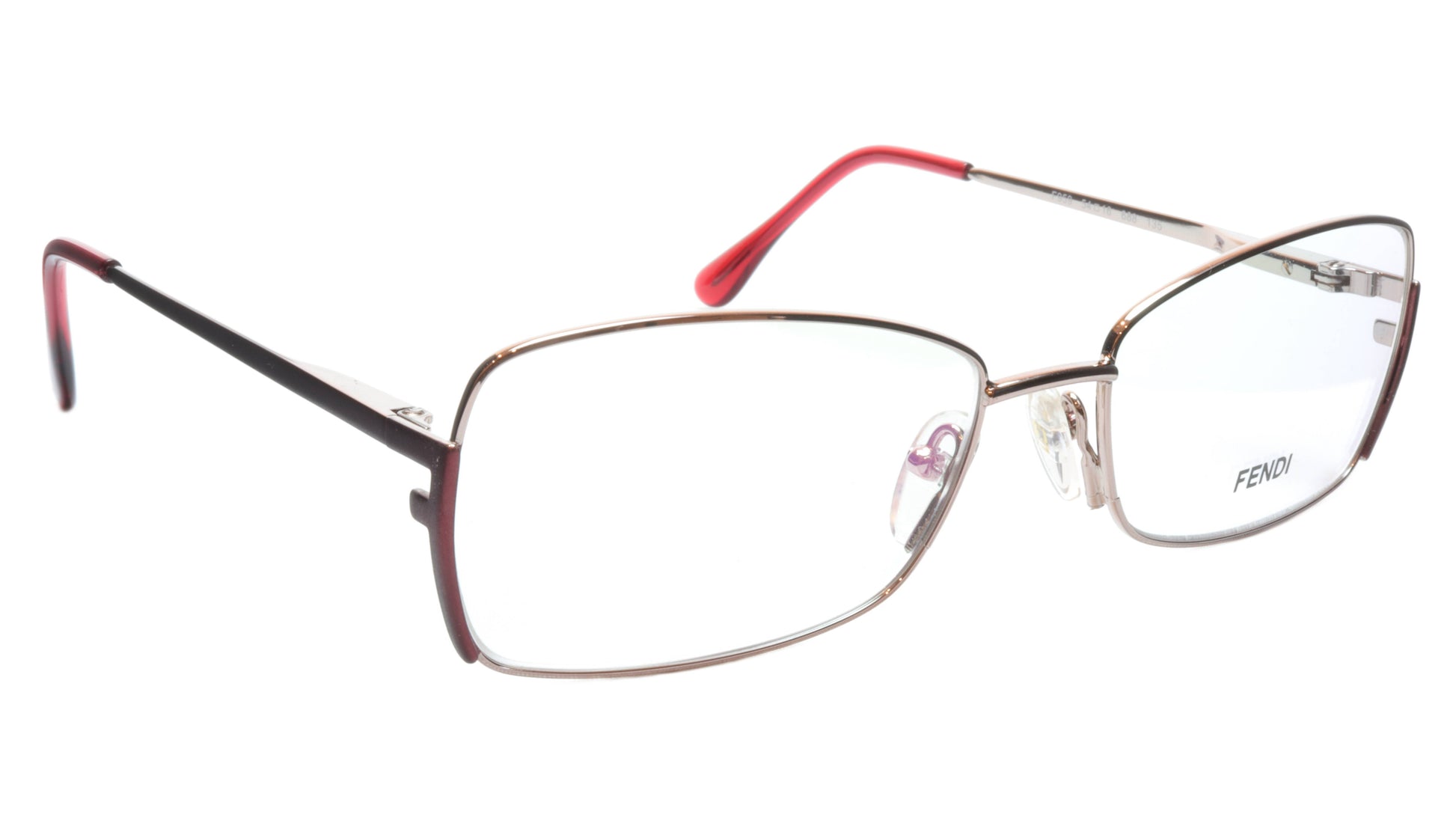 FENDI Eyeglasses Frame F959 (688) Metal Shiny Rose Italy Made 54-16-135, 33 - Frame Bay