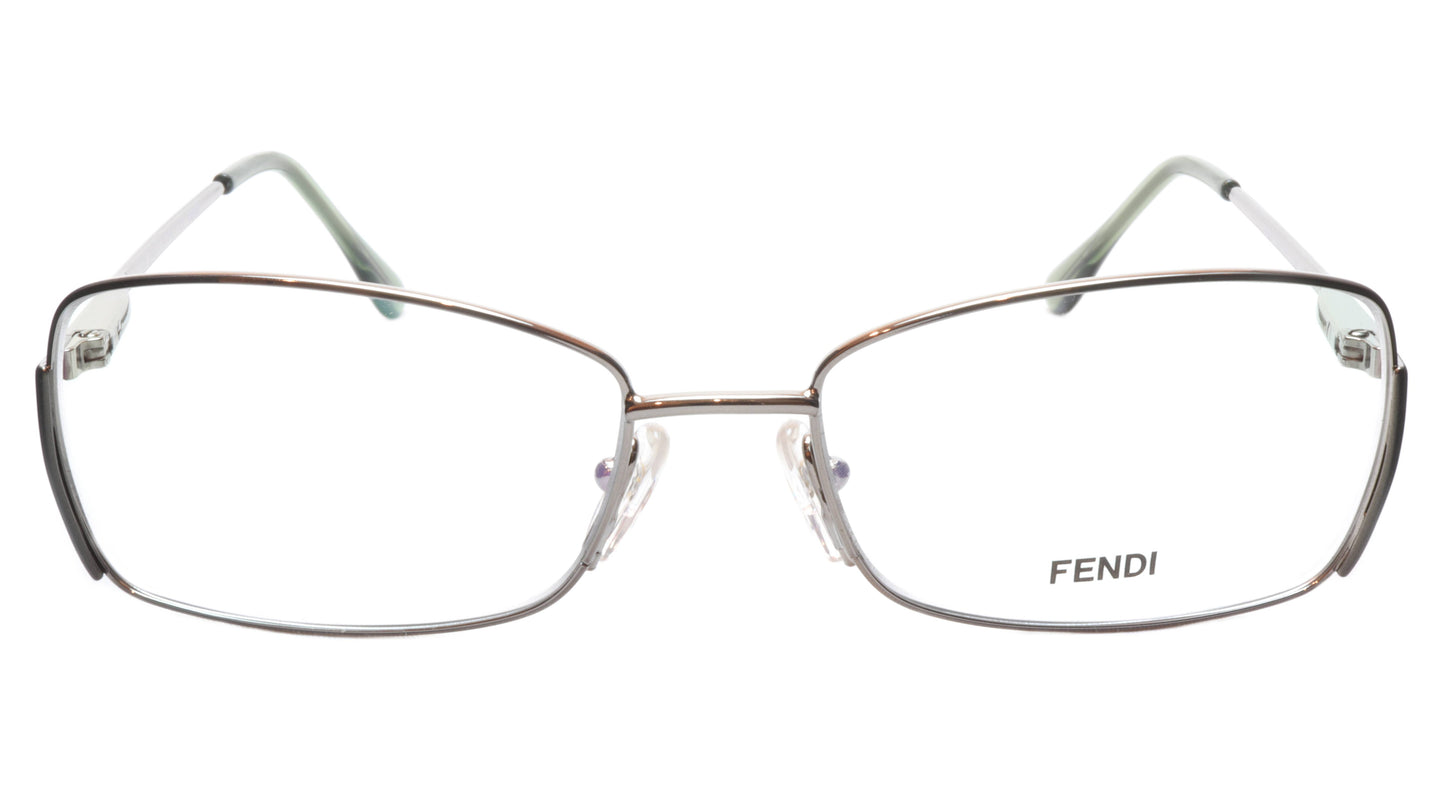 FENDI Eyeglasses Frame F959 (756) Metal Golden Sage Italy Made 54-16-135, 33 - Frame Bay