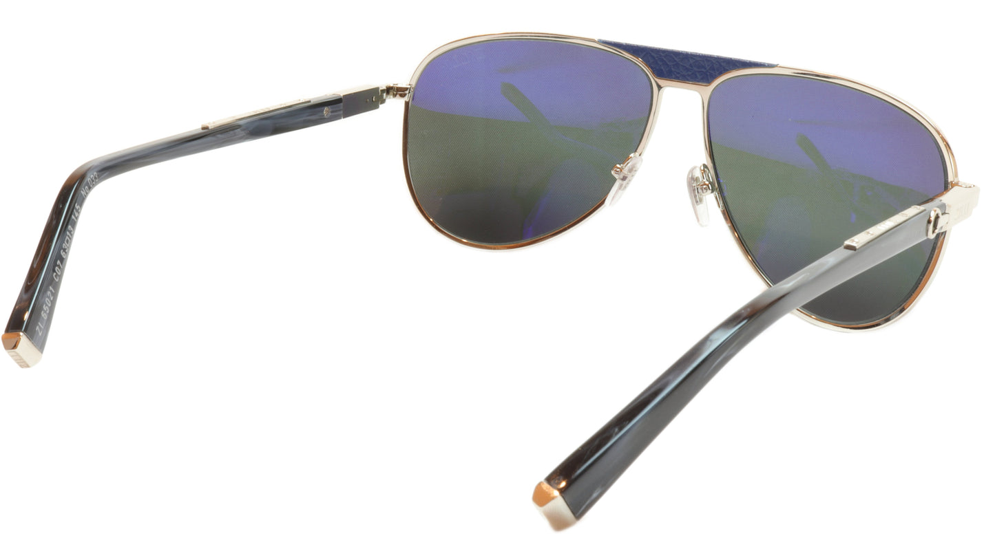 ZILLI Sunglasses Titanium Acetate Leather Polarized France ZI 65021 C07 - Frame Bay