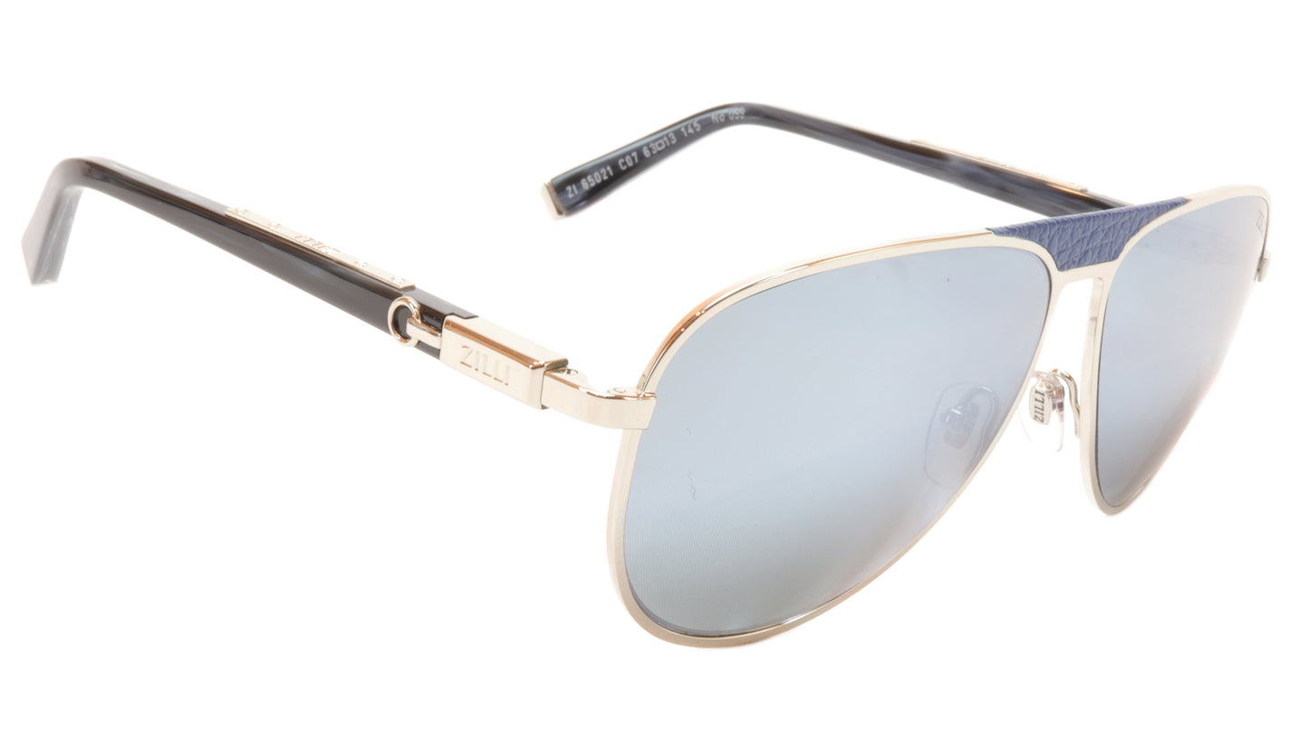 ZILLI Sunglasses Titanium Acetate Leather Polarized France ZI 65021 C07 - Frame Bay
