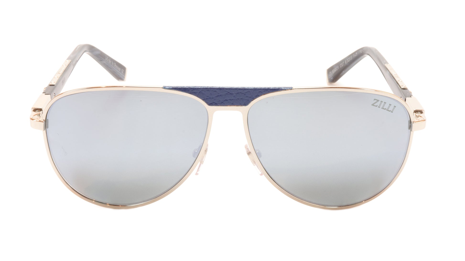 ZILLI Sunglasses Titanium Acetate Leather Polarized France ZI 65021 C07 - Frame Bay