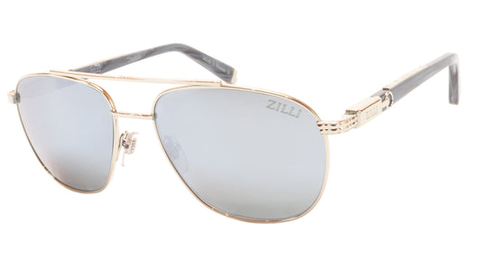 ZILLI Sunglasses Titanium Acetate Bright Silver Polarized France ZI 65020 C07 - Frame Bay