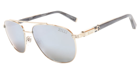 ZILLI Sunglasses Titanium Acetate Bright Silver Polarized France ZI 65020 C07 - Frame Bay