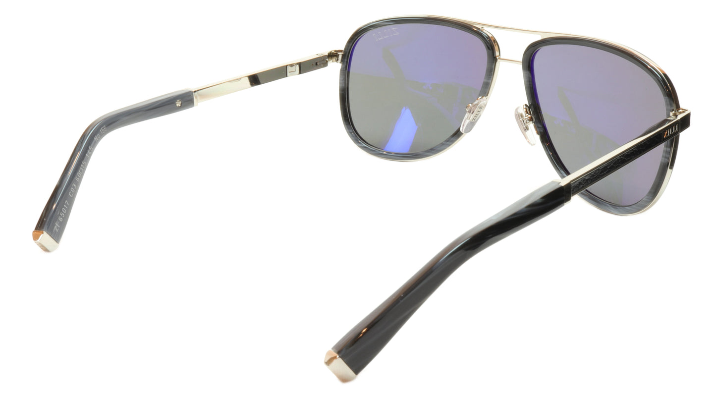 ZILLI Sunglasses Titanium Acetate Leather Polarized France ZI 65017 C03 - Frame Bay