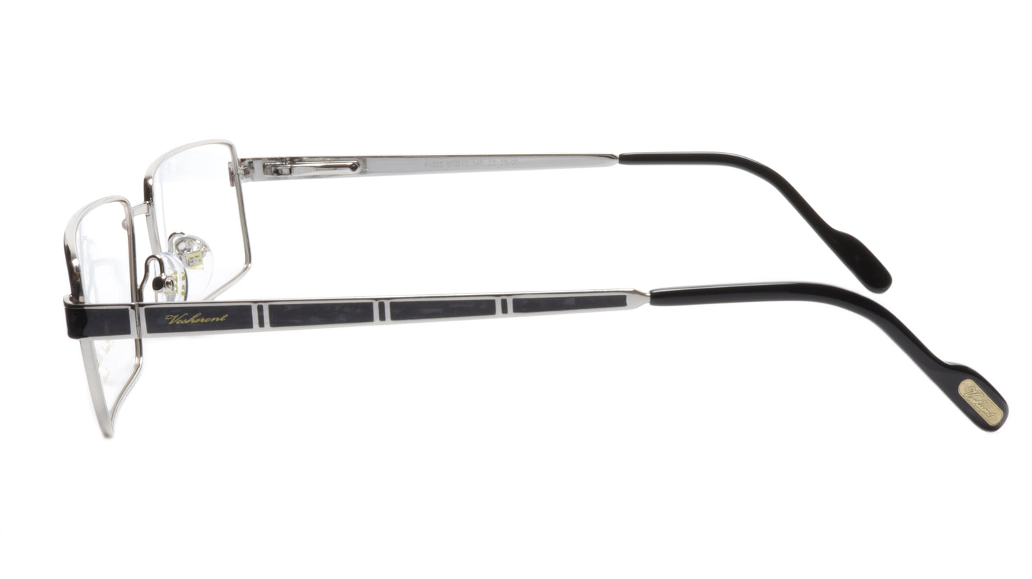 Paul Vosheront Eyeglasses Frame PV323 C2 Gold Plated Wood Italy 57-17-145 32 - Frame Bay