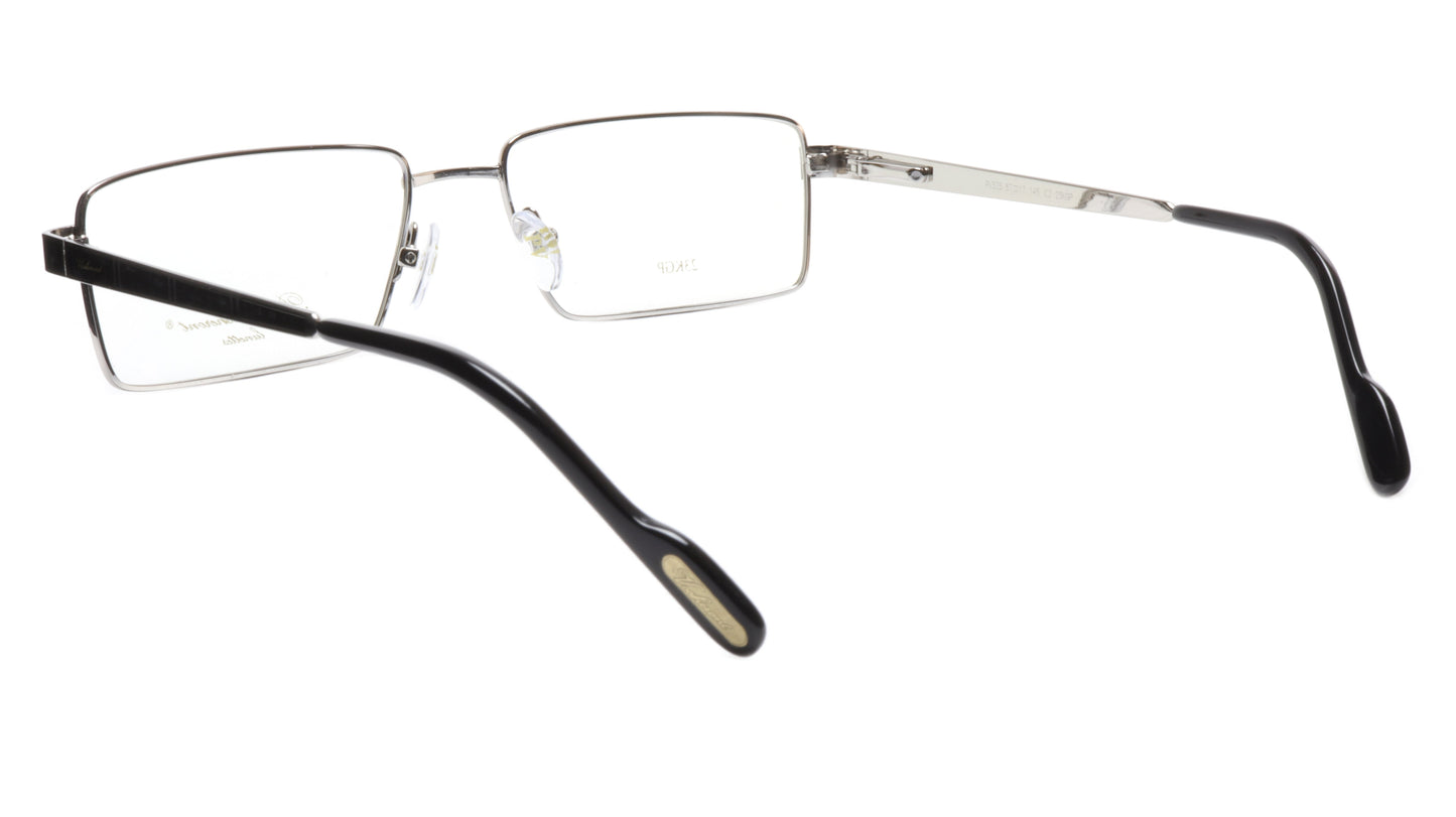 Paul Vosheront Eyeglasses Frame PV323 C2 Gold Plated Wood Italy 57-17-145 32 - Frame Bay