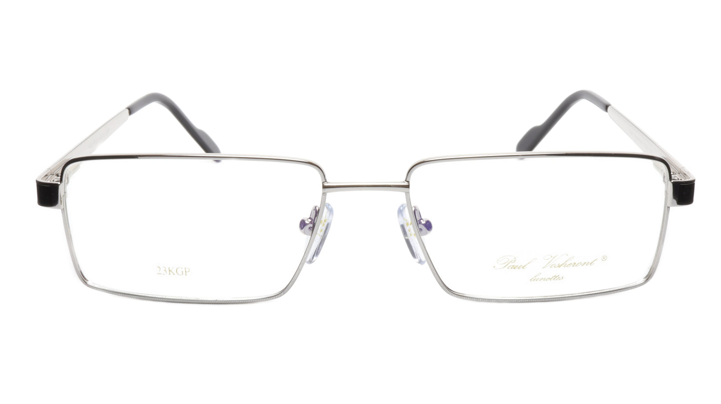 Paul Vosheront Eyeglasses Frame PV323 C2 Gold Plated Wood Italy 57-17-145 32 - Frame Bay