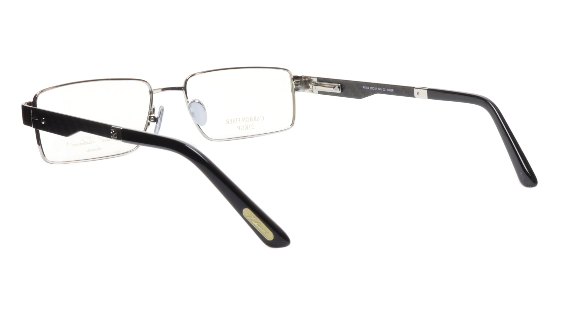 Paul Vosheront Eyeglasses Frame PV314 C2 Gold Plated Carbon Italy 57-17-145 31 - Frame Bay