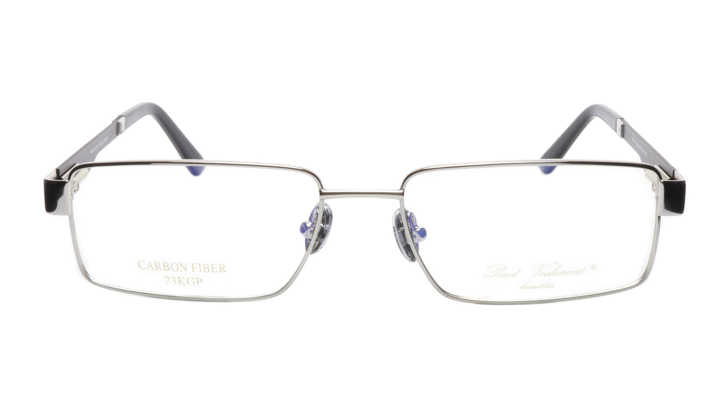 Paul Vosheront Eyeglasses Frame PV314 C2 Gold Plated Carbon Italy 57-17-145 31 - Frame Bay