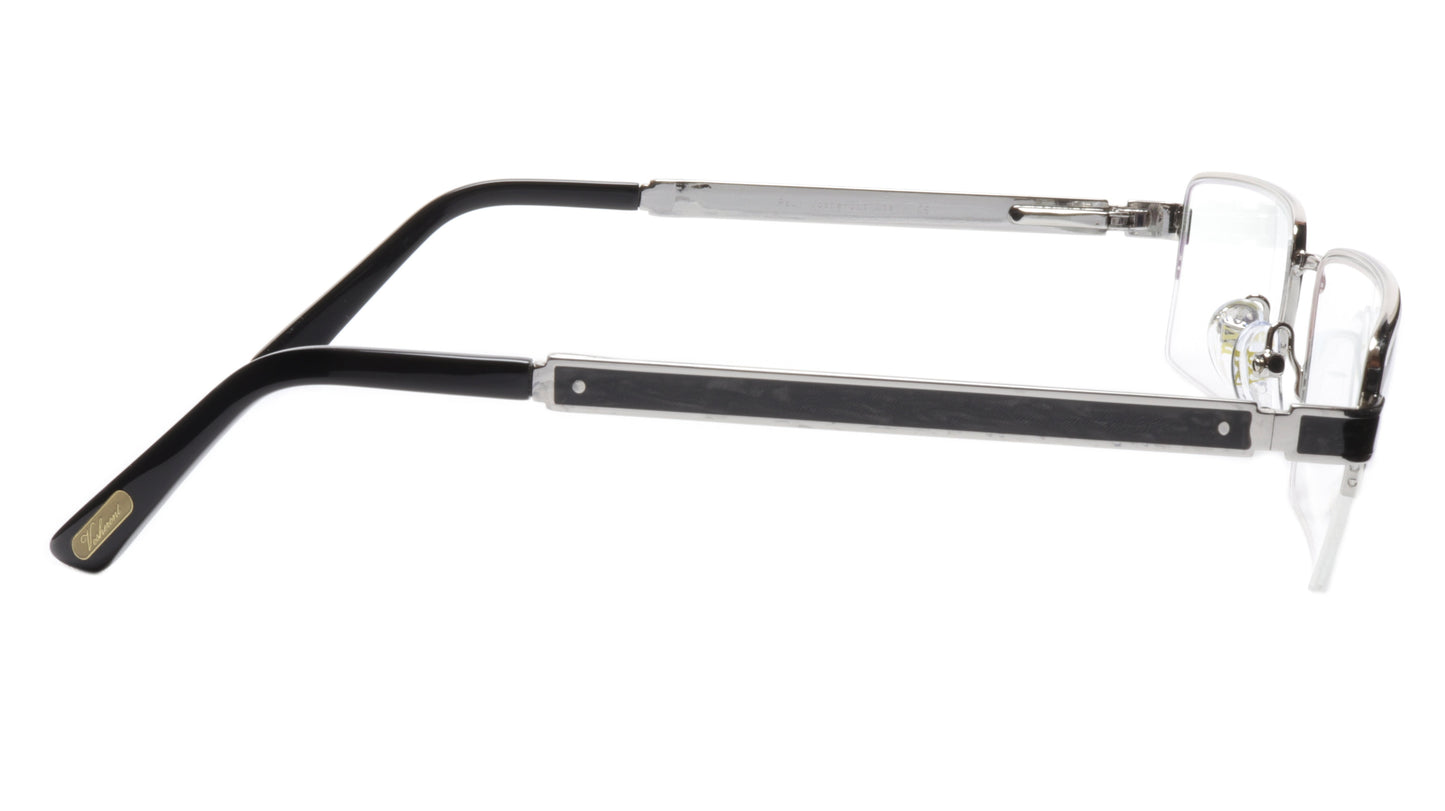 Paul Vosheront Eyeglasses Frame PV339 C2 Gold Plated Wood Italy 56-19-145 31 - Frame Bay