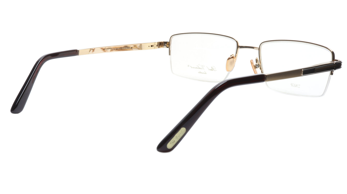 Paul Vosheront Eyeglasses Frame PV373 C1 Gold Plated Acetate Italy 57-19-145 35 - Frame Bay