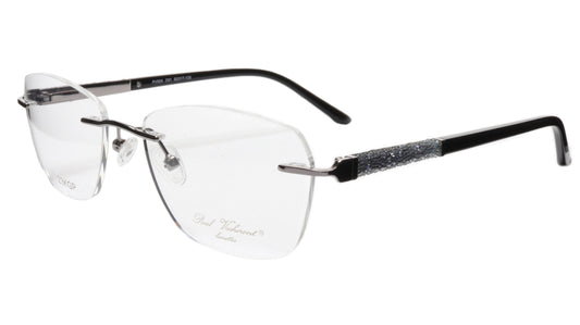 Paul Vosheront Eyeglasses Frame PV504 C01 Gold Plated Acetate Italy 52-17-135 36 - Frame Bay