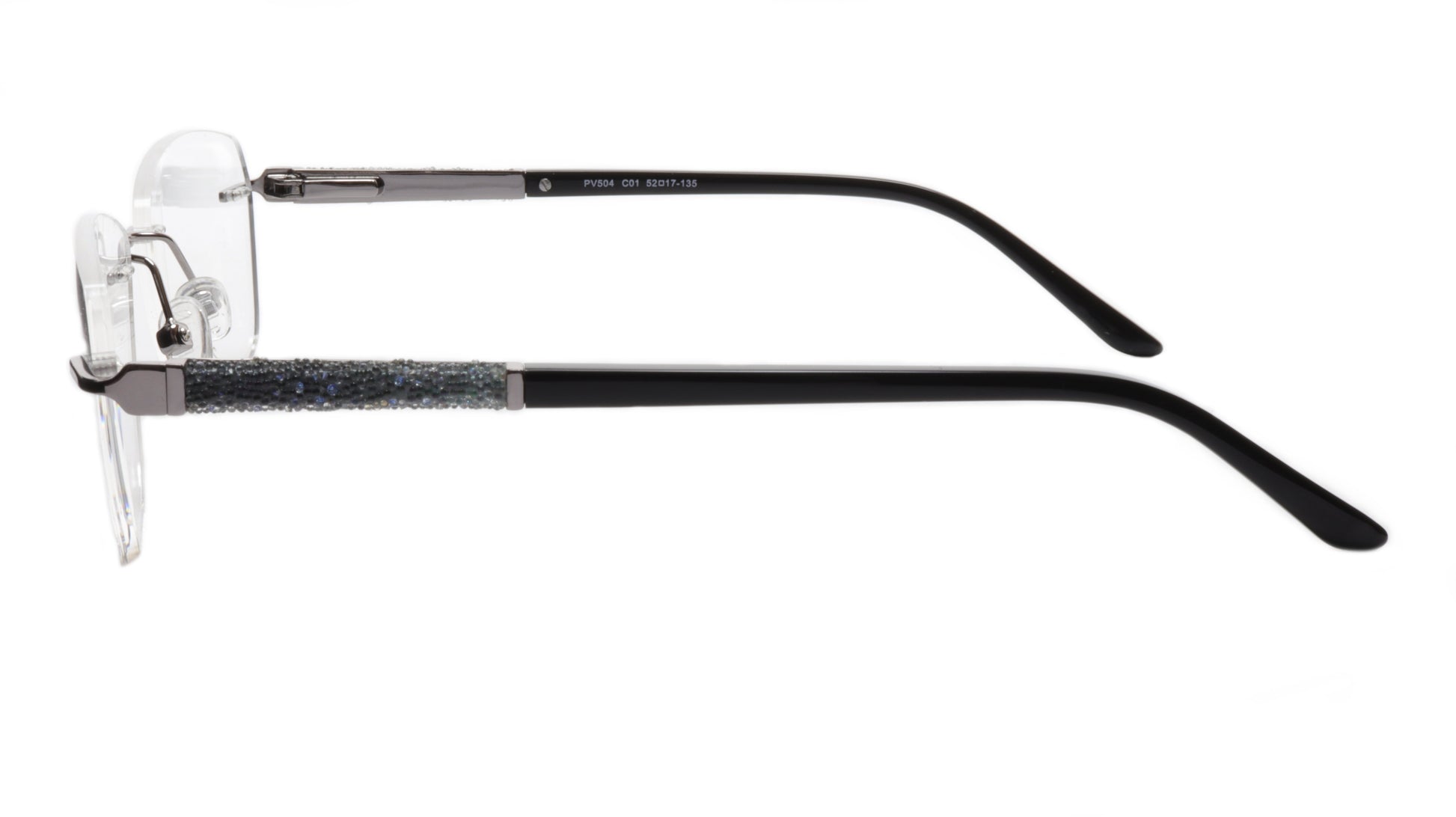 Paul Vosheront Eyeglasses Frame PV504 C01 Gold Plated Acetate Italy 52-17-135 36 - Frame Bay