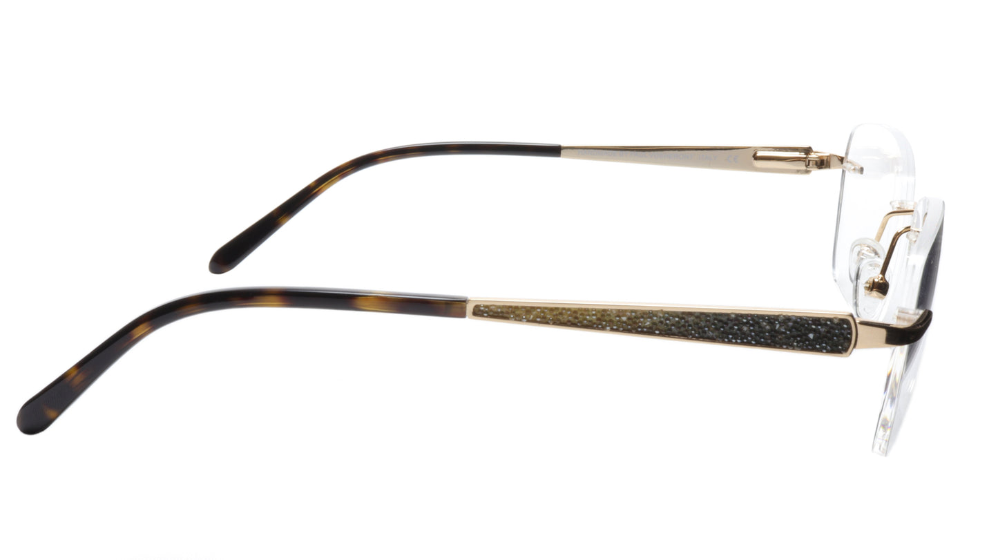 Paul Vosheront Eyeglasses Frame PV503 C01 Gold Plated Acetate Italy 52-17-135 36 - Frame Bay