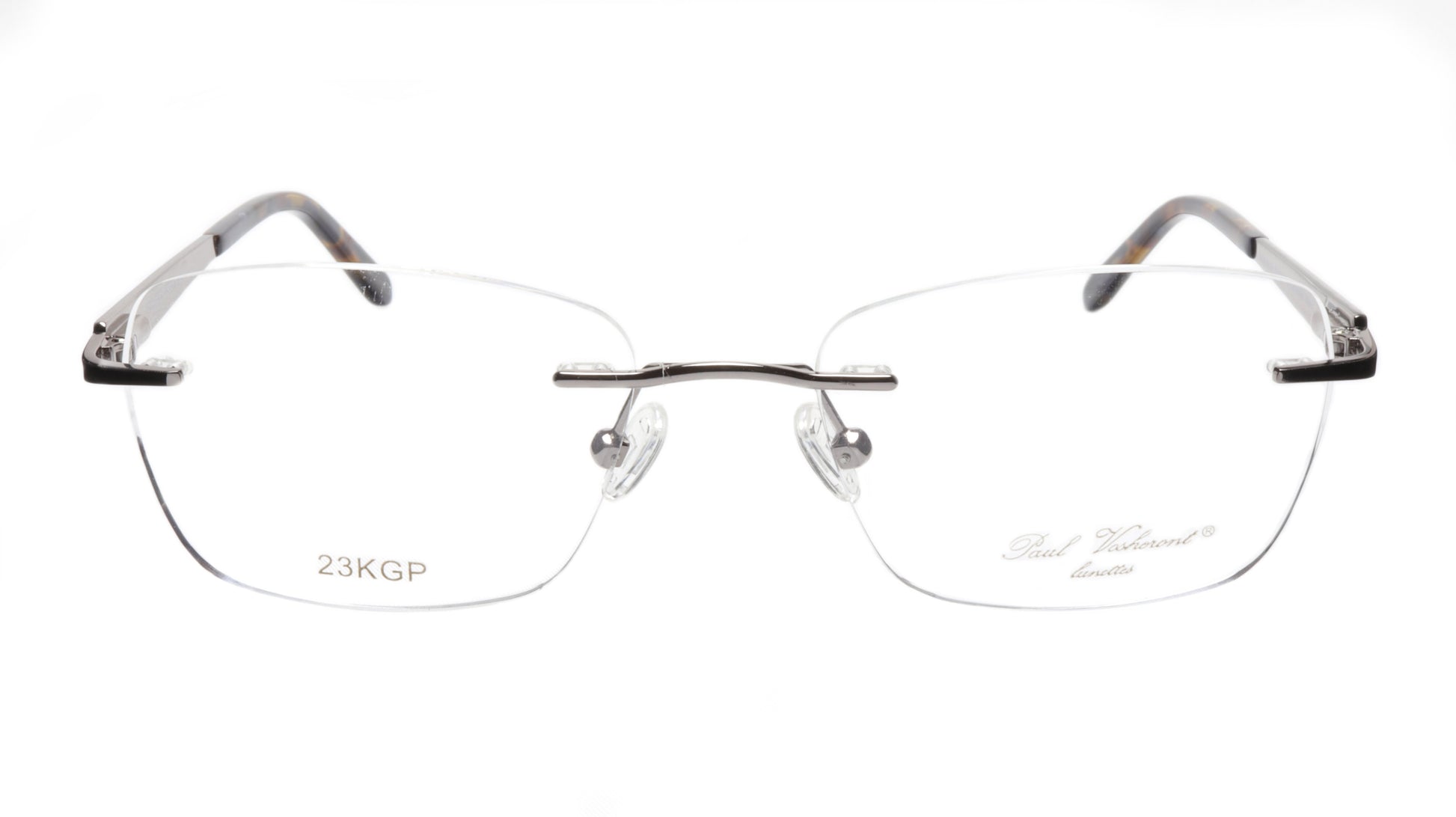 Paul Vosheront Eyeglasses Frame PV503 C02 Gold Plated Acetate Italy 52-17-135 36 - Frame Bay