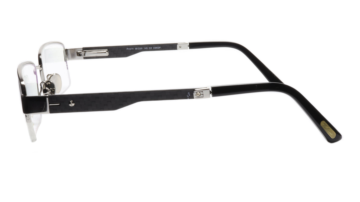 Paul Vosheront Eyeglasses Frame PV374 C2 Gold Plated Acetate Italy 56-20-145 33 - Frame Bay