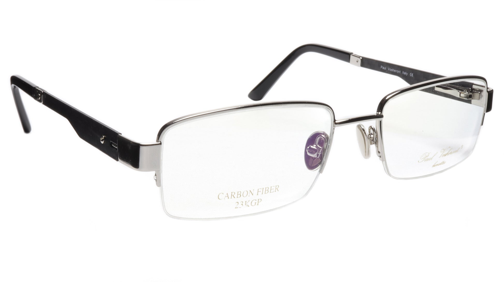 Paul Vosheront Eyeglasses Frame PV374 C2 Gold Plated Acetate Italy 56-20-145 33 - Frame Bay