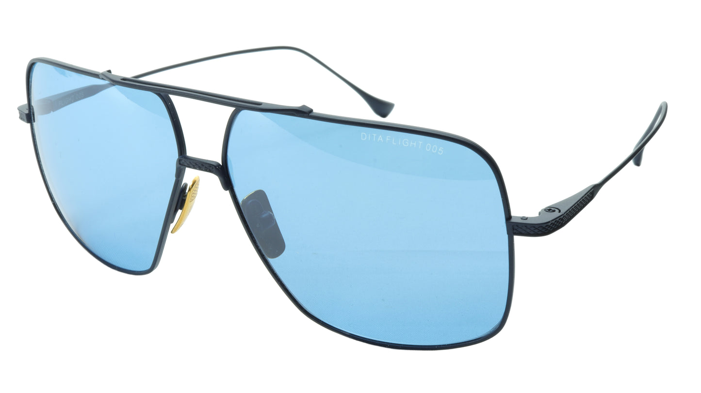 DITA Flight 005 Sunglasses 7805-E-NVY Titanium Aviator Navy Japan 61-11-144, 50 - Frame Bay