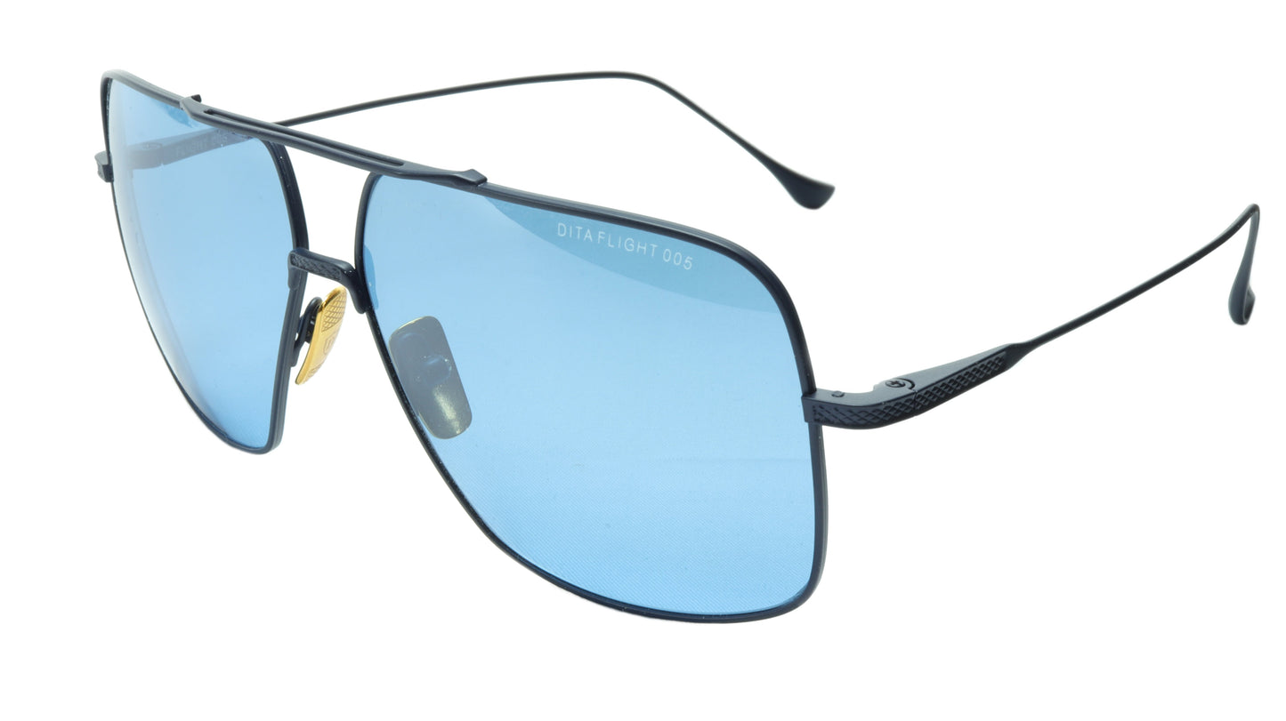 DITA Flight 005 Sunglasses 7805-E-NVY Titanium Aviator Navy Japan 61-11-144, 50 - Frame Bay