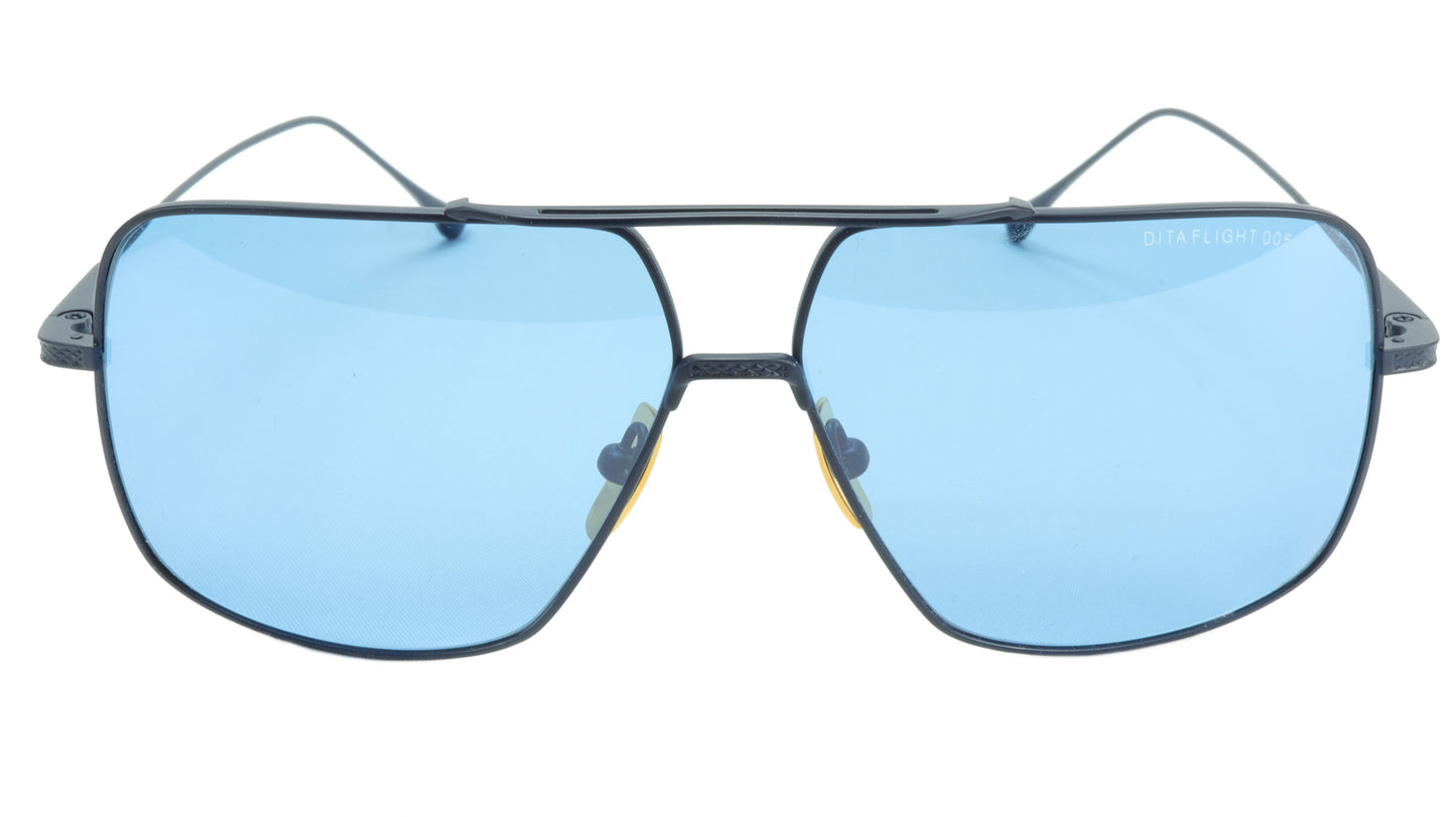 DITA Flight 005 Sunglasses 7805-E-NVY Titanium Aviator Navy Japan 61-11-144, 50 - Frame Bay