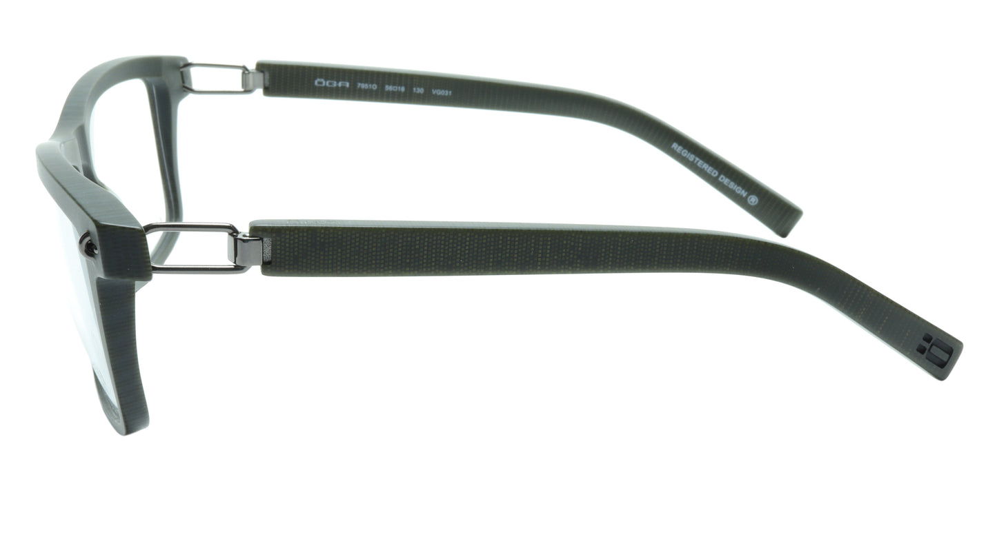 OGA Morel Eyeglasses Frame 7951O VG031 Acetate Dark Green France 56-16-130, 38 - Frame Bay