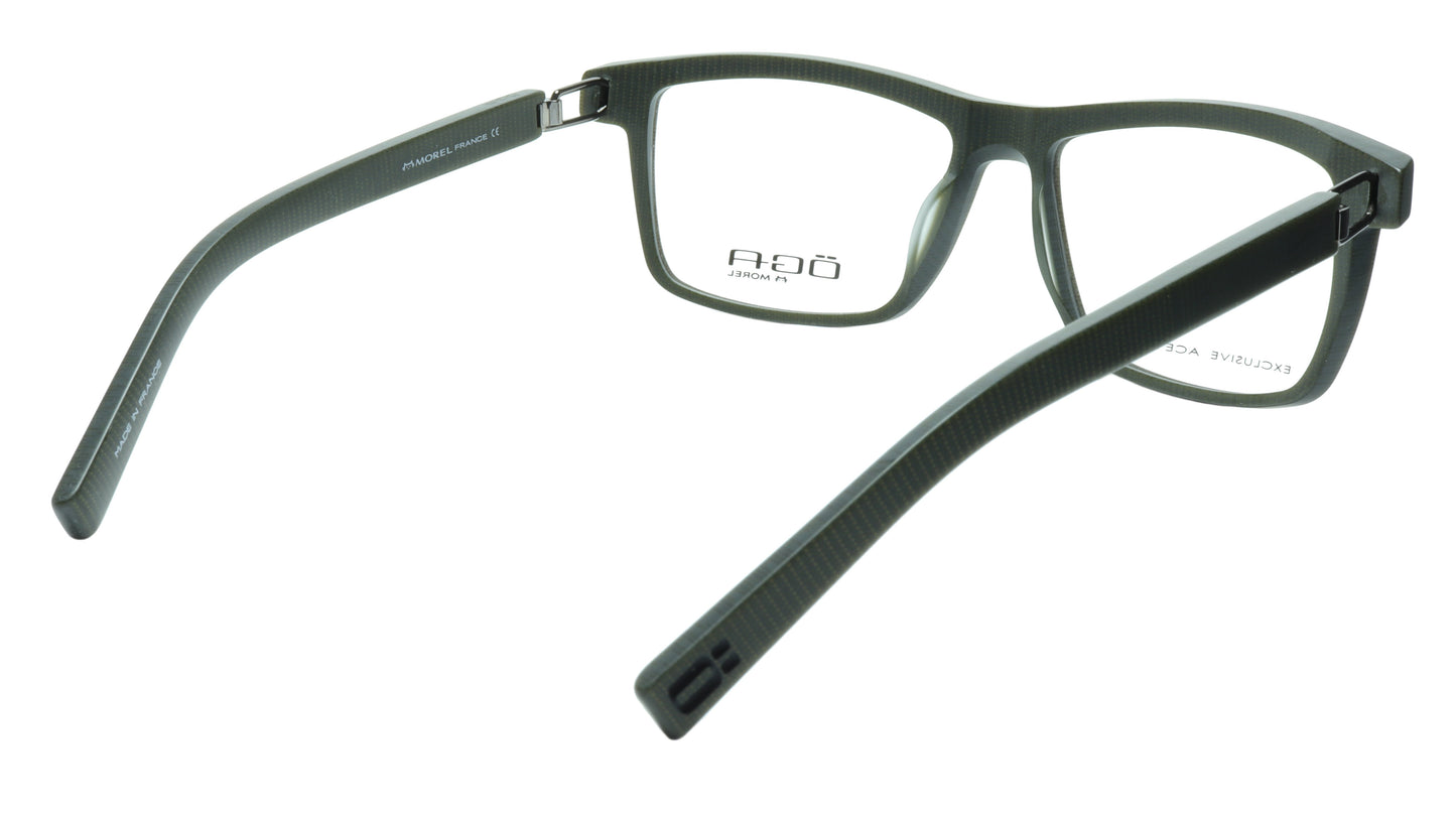 OGA Morel Eyeglasses Frame 7951O VG031 Acetate Dark Green France 56-16-130, 38 - Frame Bay