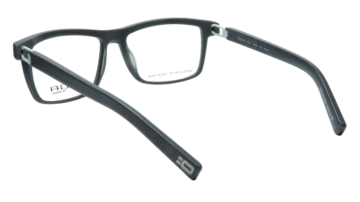 OGA Morel Eyeglasses Frame 7951O GW033 Acetate Grey White France 56-16-130, 38 - Frame Bay