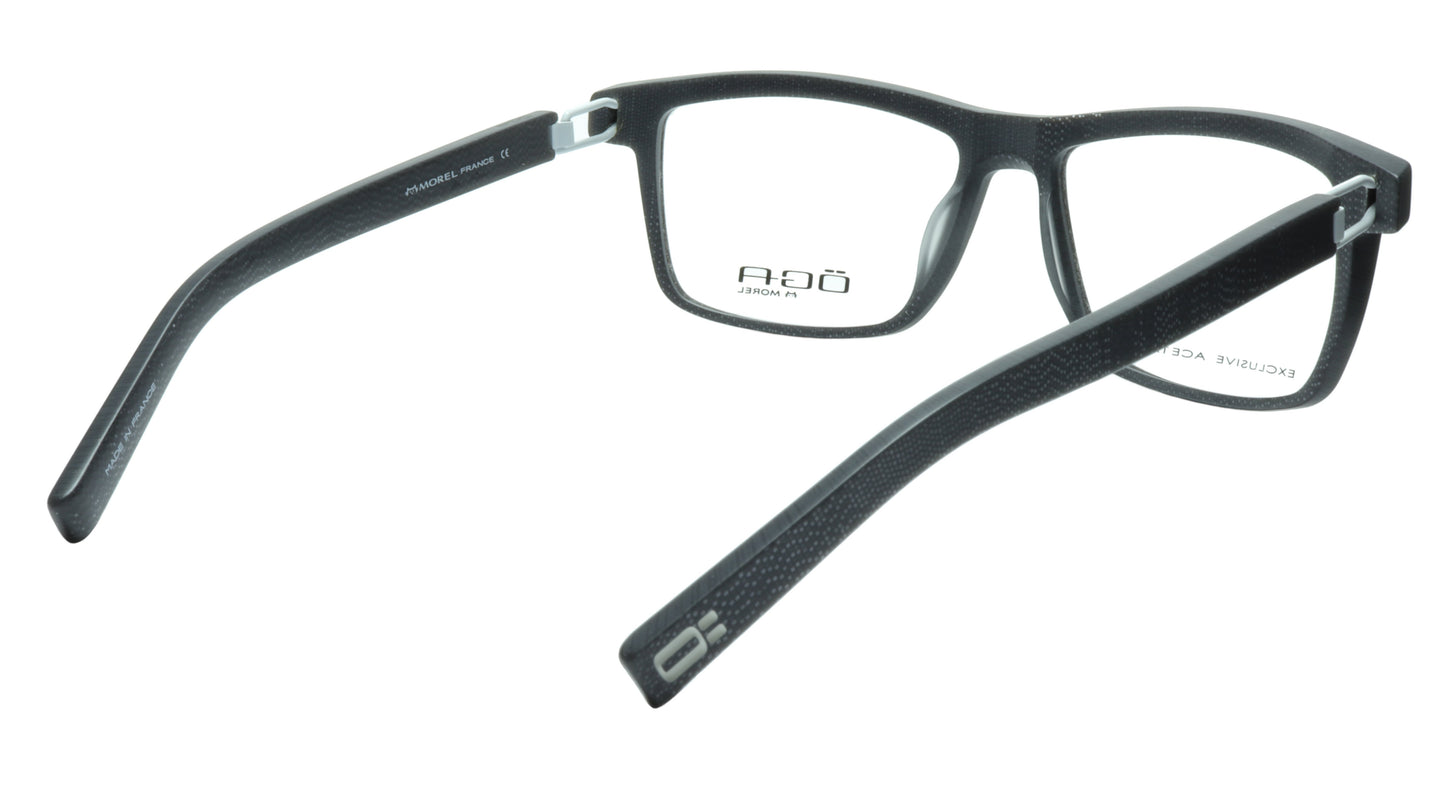 OGA Morel Eyeglasses Frame 7951O GW033 Acetate Grey White France 56-16-130, 38 - Frame Bay