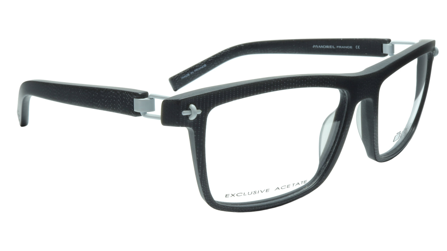 OGA Morel Eyeglasses Frame 7951O GW033 Acetate Grey White France 56-16-130, 38 - Frame Bay