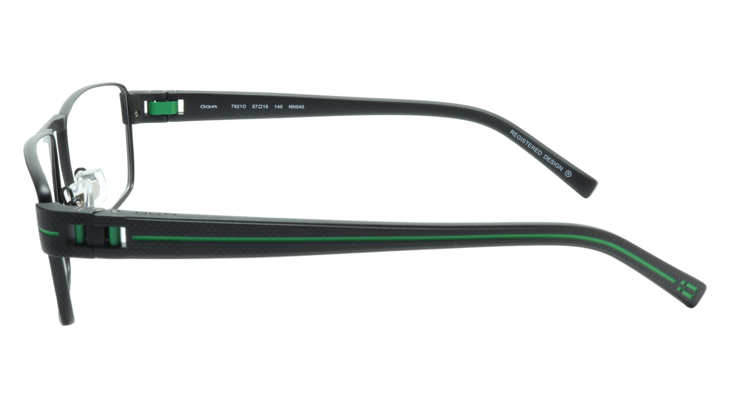 OGA Morel Eyeglasses Frame 7921O NN040 Metal Acetate Green France 57-16-140, 36 - Frame Bay
