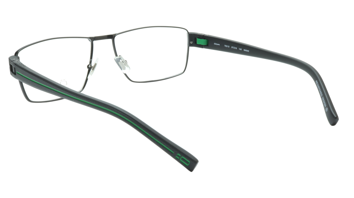 OGA Morel Eyeglasses Frame 7921O NN040 Metal Acetate Green France 57-16-140, 36 - Frame Bay