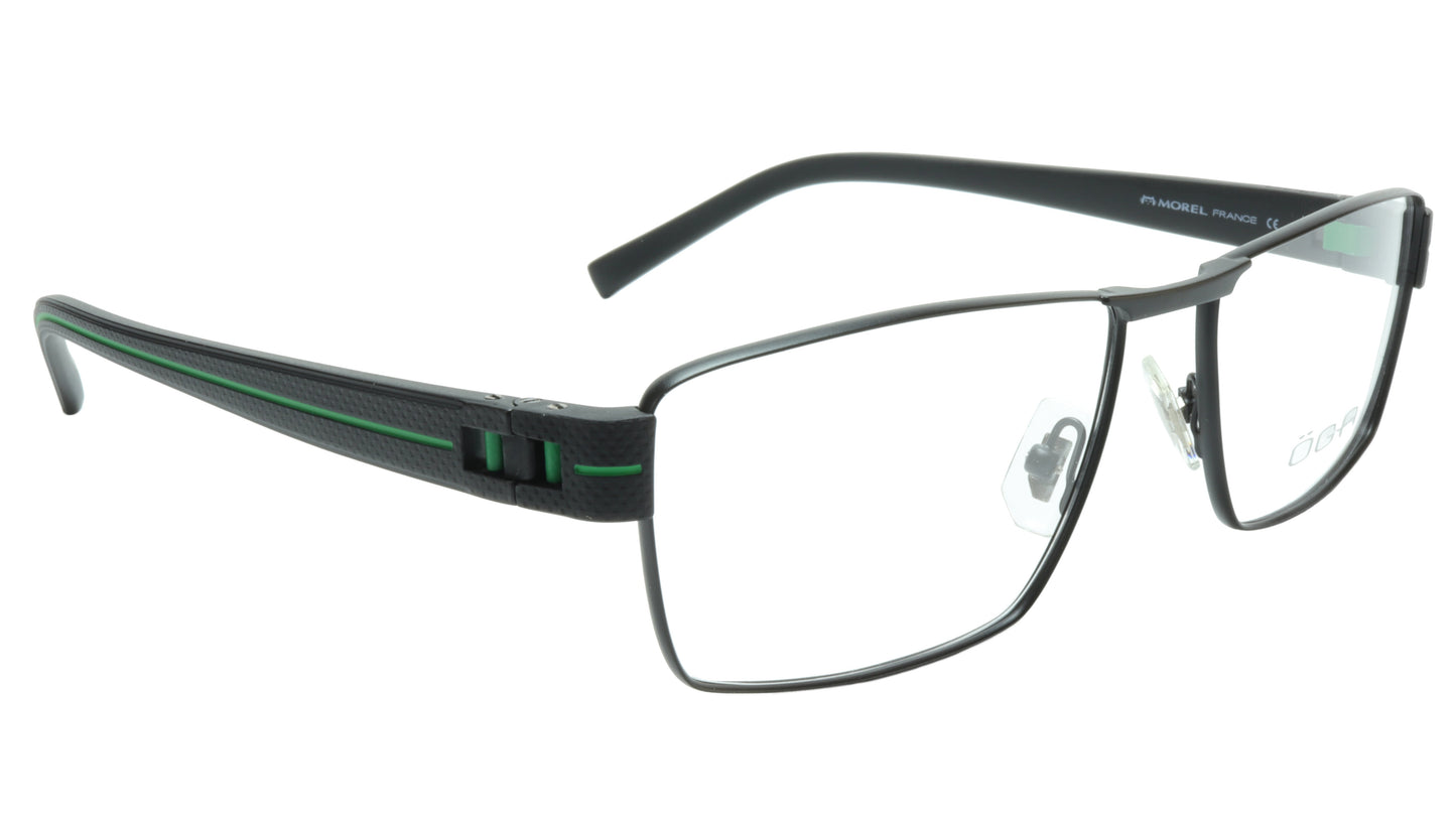 OGA Morel Eyeglasses Frame 7921O NN040 Metal Acetate Green France 57-16-140, 36 - Frame Bay