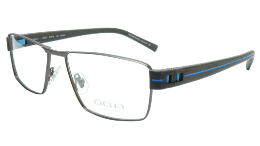 OGA Morel Eyeglasses Frame 7921O GG042 Metal Acetate Blue France 57-16-140, 36 - Frame Bay