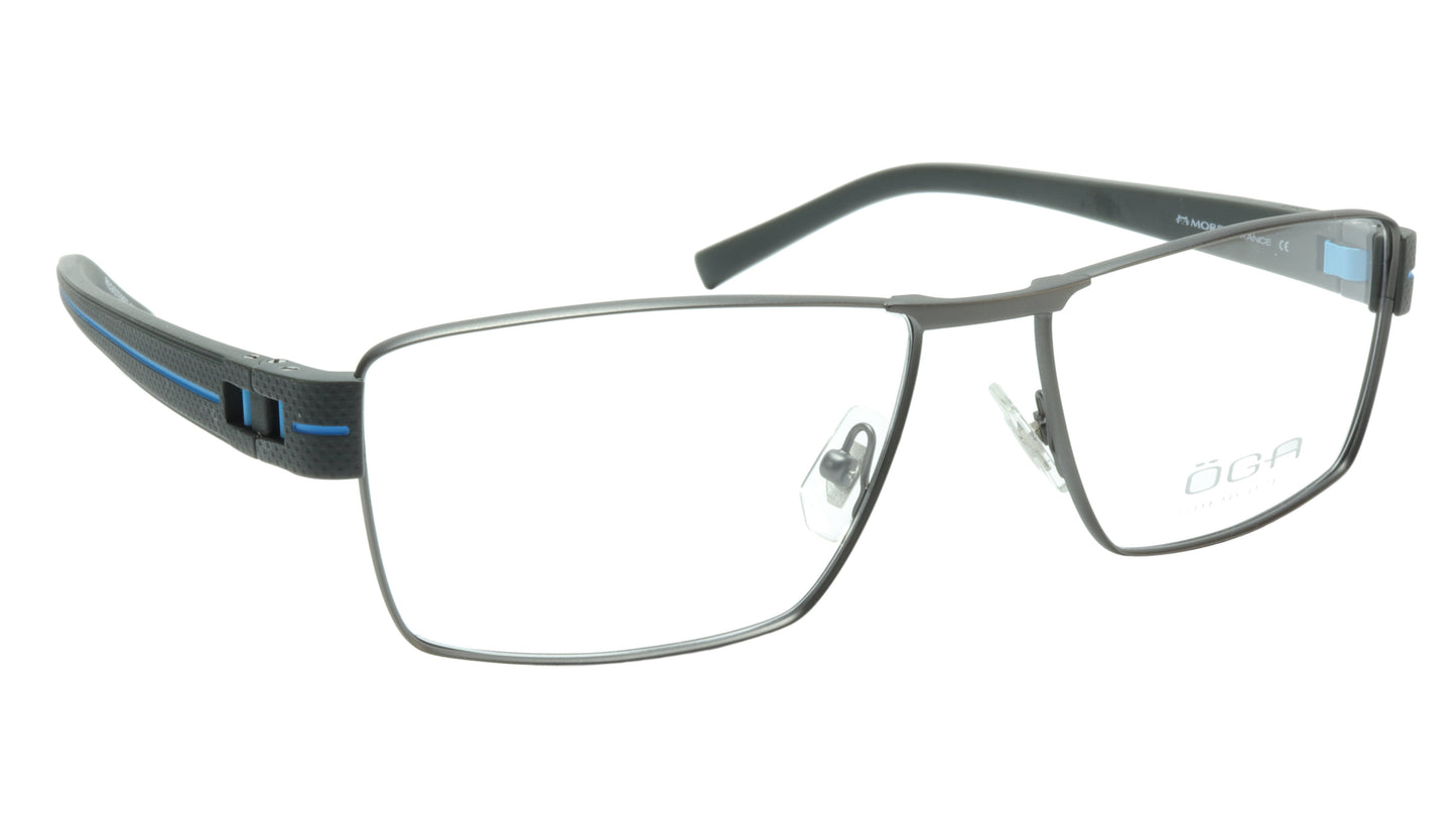 OGA Morel Eyeglasses Frame 7921O GG042 Metal Acetate Blue France 57-16-140, 36 - Frame Bay
