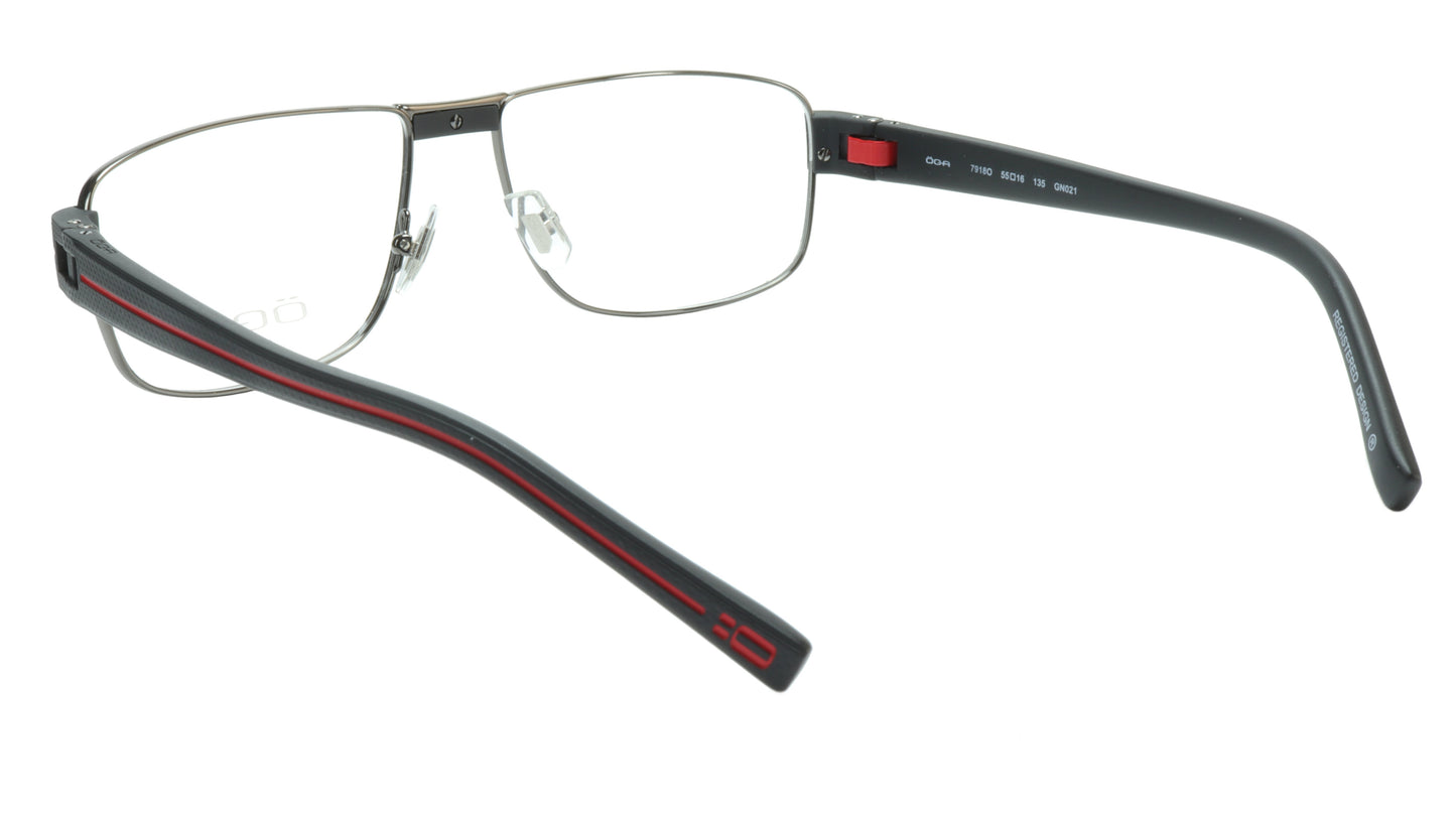 OGA Morel Eyeglasses Frame 7918O GN021 Metal Acetate Red France 55-16-135, 37 - Frame Bay